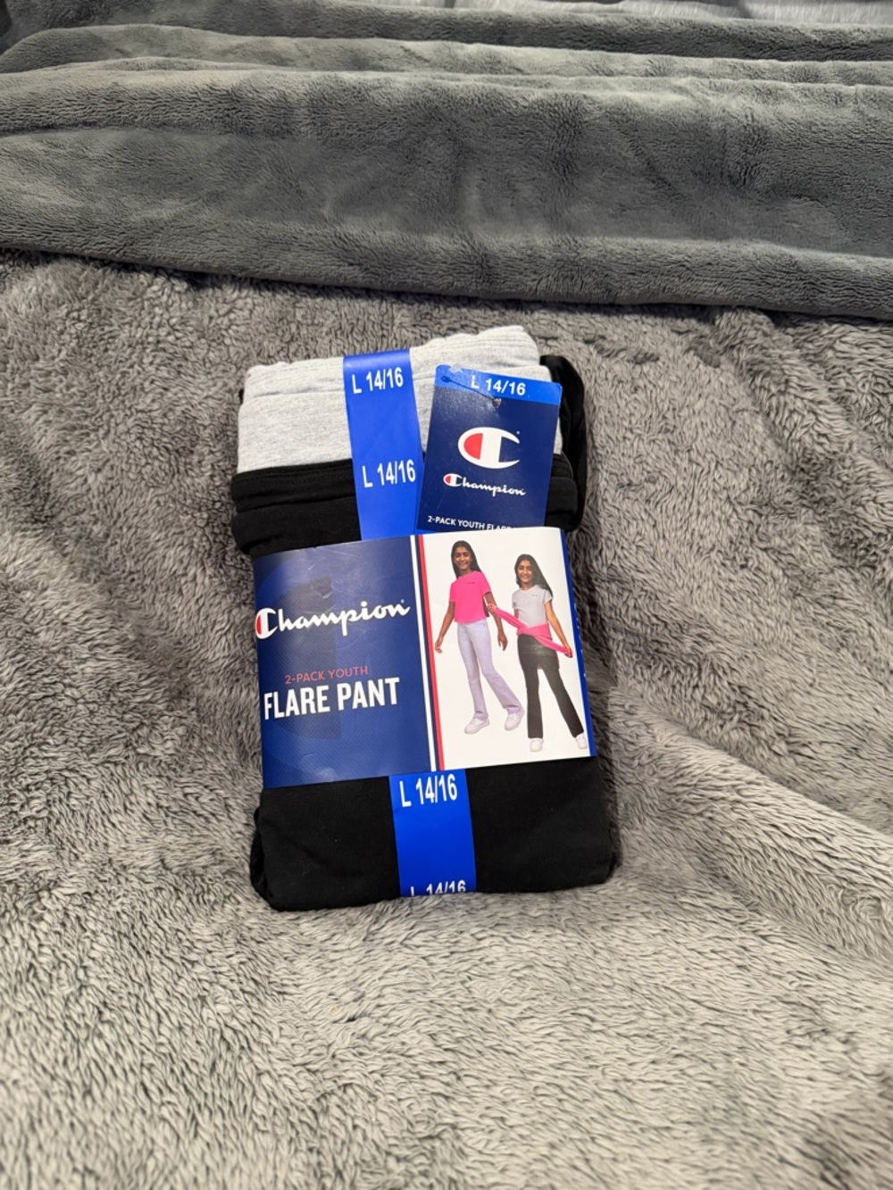 NWT Champion Youth 2-Pack Flare Pants - Black & Gray